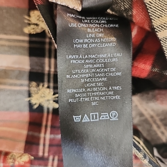 URBAN OUTFITTERS SZ 0 HIGH RISE PLAID PANT METALLIC BEE PRINT PANTS ACADEMIA - Picture 7 of 8